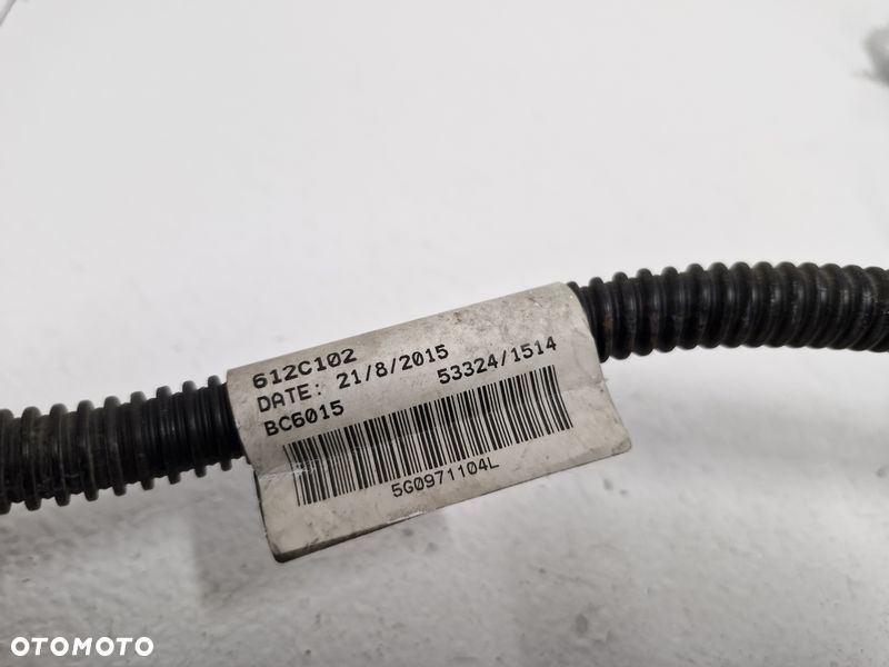 VW GOLF VII WIĄZKA INSTALACJA CZUJNIKI PARKOWANIA PDC TYŁ 5G0971104L 34D919275A - 5