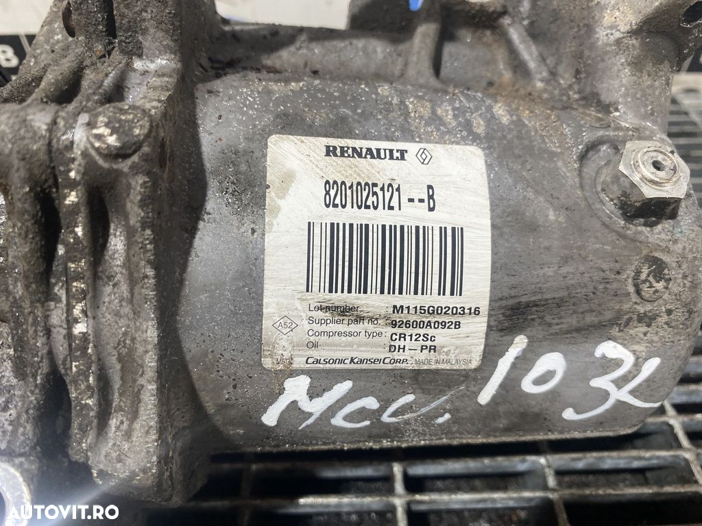 Compresor clima Dacia Logan II 1.5 Dci 2013 - 2016 K9K 612 (1032) 8201025121 - 2