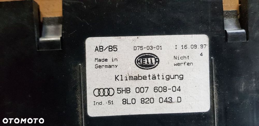AUDI A4 B5 PANEL NAWIEWU KLIMARTONIK 8D0820043D - 4