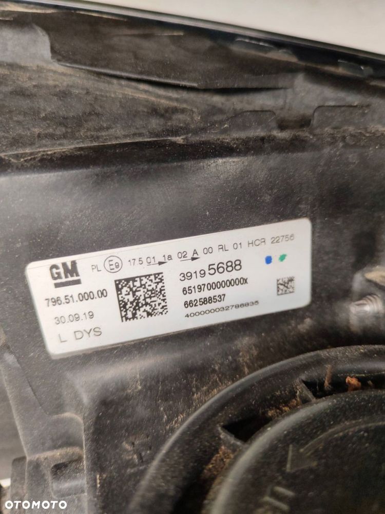 opel astra k v lift pół led przód strona lewa 39195688 - 5