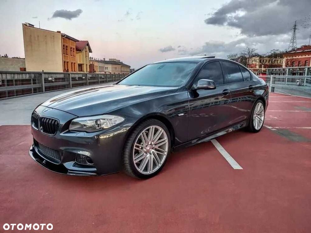 Przednia Dokładka Zderzaka BMW F10 F11 M-pakiet Spoiler Czarny połysk - 3