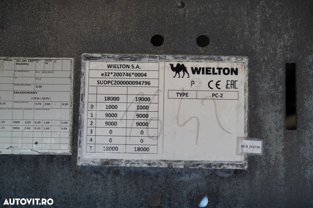 Volvo FH 460 / COMBINAȚIE TANDEM / 120 M3 / TRANSITION / I-SAVE / I-PARK COOL / DIRECȚIE CU RIDICARE AXLE / WIELTON / CORTINĂ ARMATĂ - 38