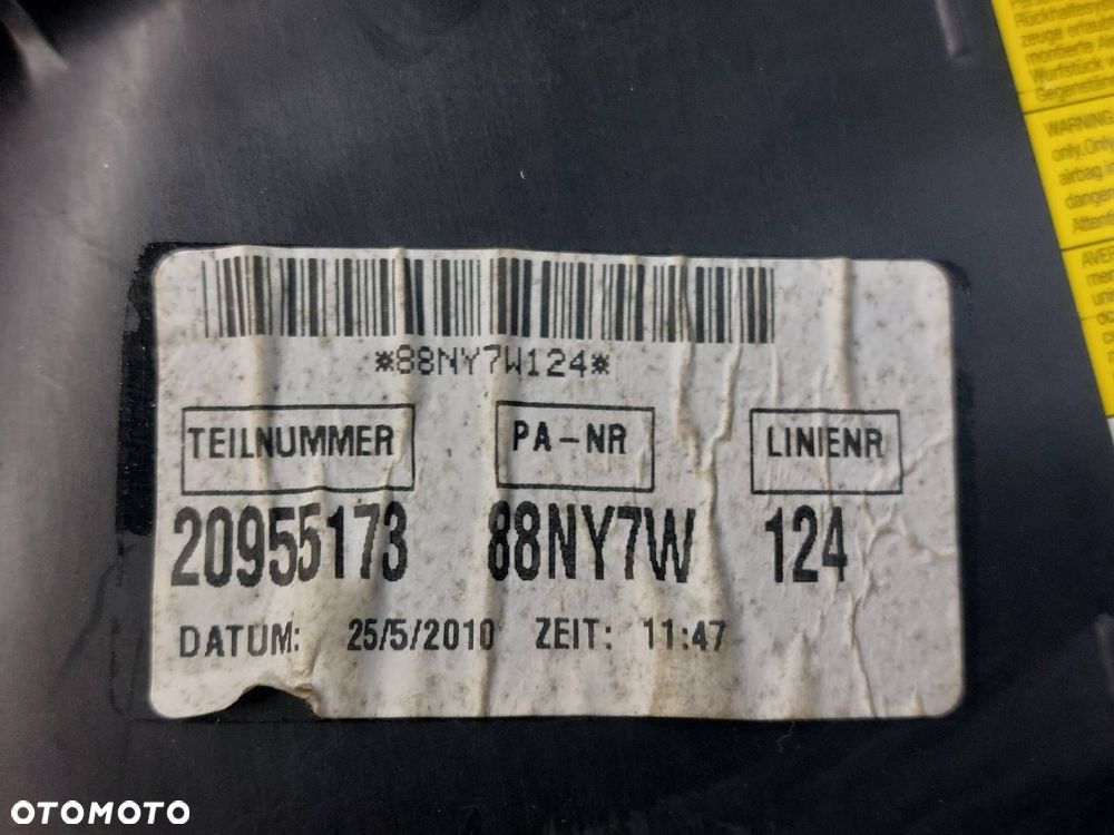 PODUSZKA AIRBAG PASAŻERA OPEL INSIGNIA A 20955173 - 3