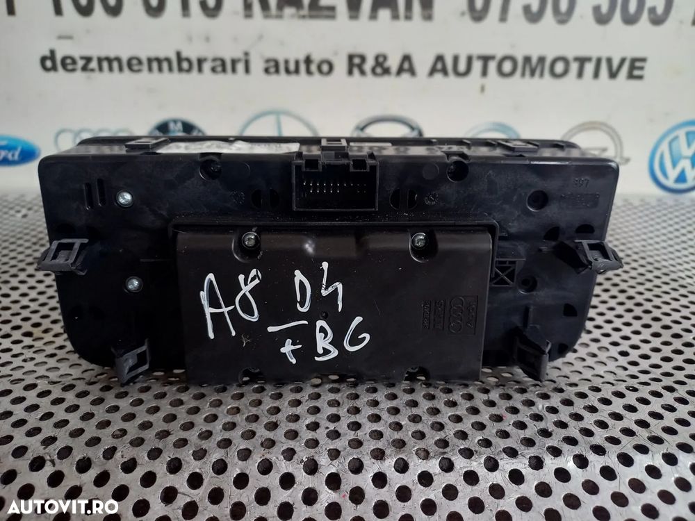Consola Interfata Centrala Modul Panou Comenzi Navi Radio Cd ECU MMI Audi A8 4H D4 An 2010-2011-2012-2013-2014-2015-2016-2017 Volan Stanga Dezmembrez Audi A8 4H D4 3.0 Tdi Quattro Motor CDT Cutie MXU Volan Stanga - Dezmembrari Arad - 7