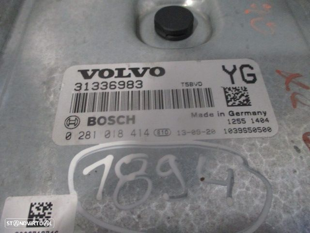 Centralina 31336983 0281018414  31327747  31327996AA  BG9T14C256GA  P31340734  7G9N3F880DE  VOLVO XC60 2014 2.0D 163CV 5P AZUL BOSCH - 11