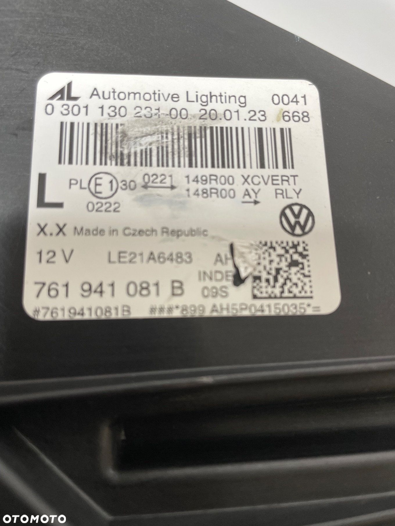 VW TOUAREG 3 LIFT CR7 LAMPA PRZÓD LEWA IQ LIGHT KOMPLETNA Z MODUŁAMI 761941081B - 7