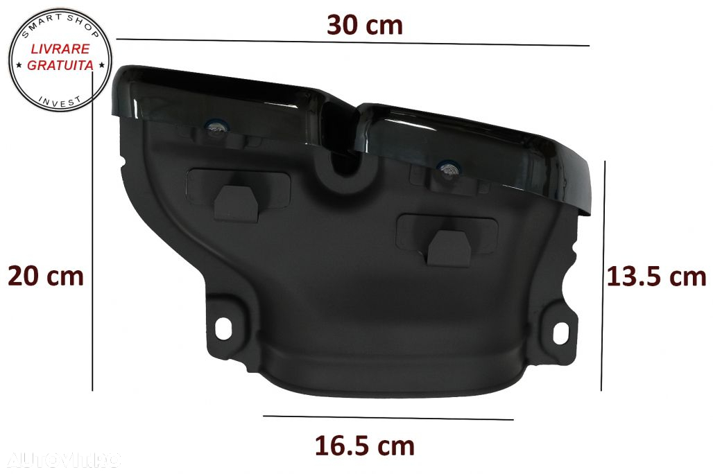 Difuzor Bara Spate cu Ornamente Evacuare Mercedes C-Class W205 S205 (2014-up) C63 - livrare gratuita - 12