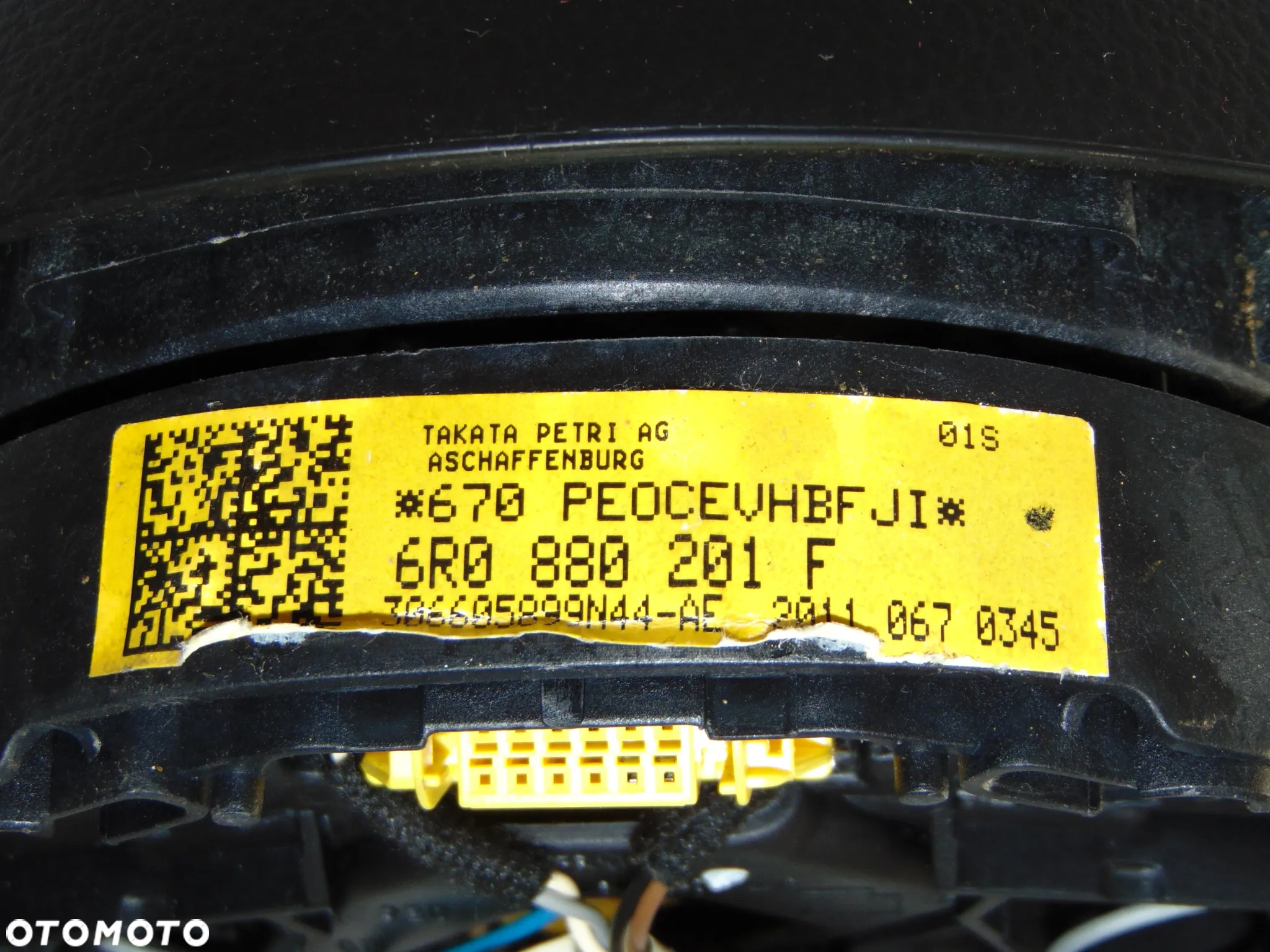 Airbag poduszka powietrzna kierowcy 6R0880201F VW Volkswagen Polo 5 V 6R 09-14r - 12