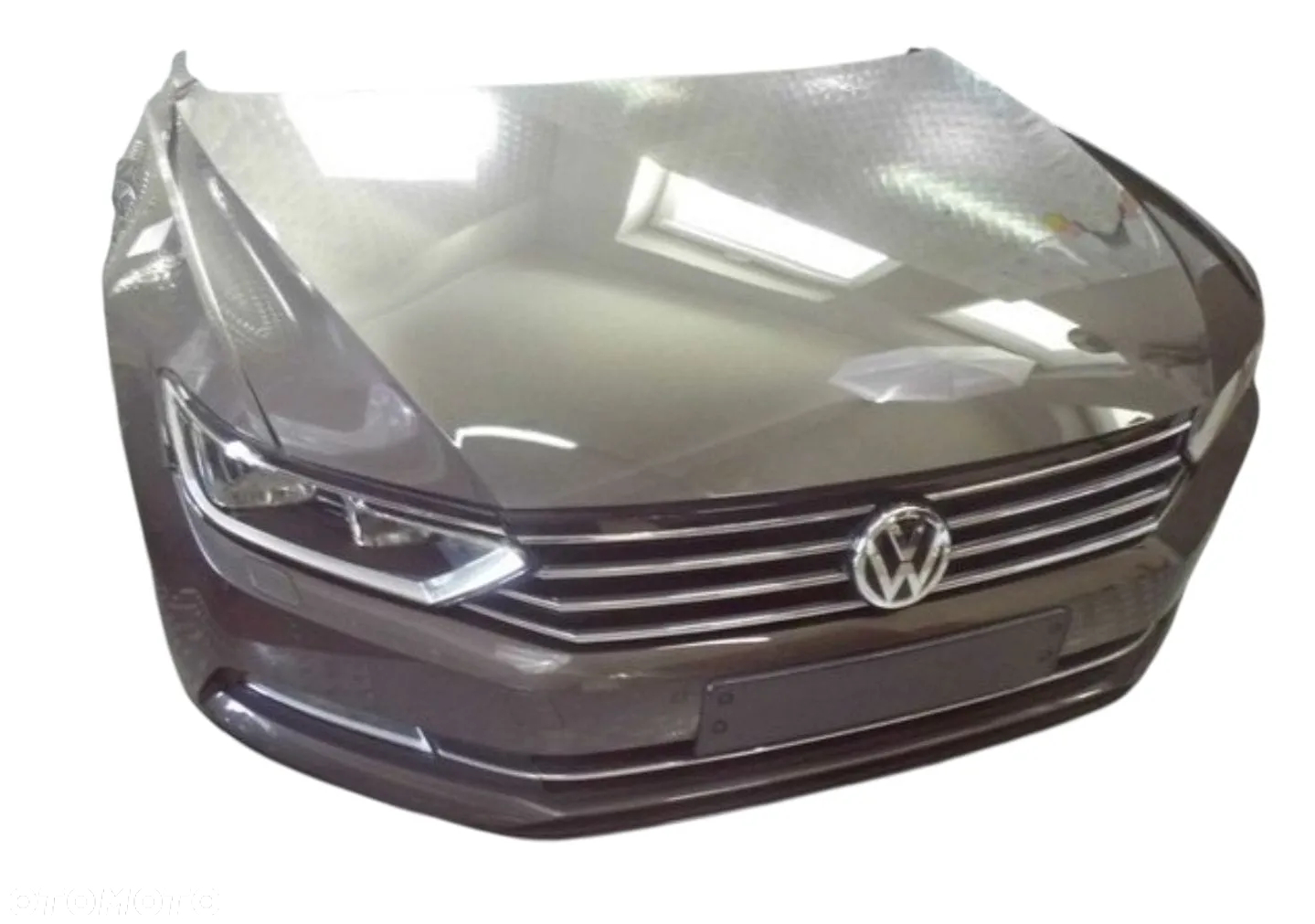 VW PASSAT B7 ZDERZAK PRZÓD POD CZUJNIKI PARKOWANIA / SPRYSKIWACZE W KOLOR: LB8R - 4