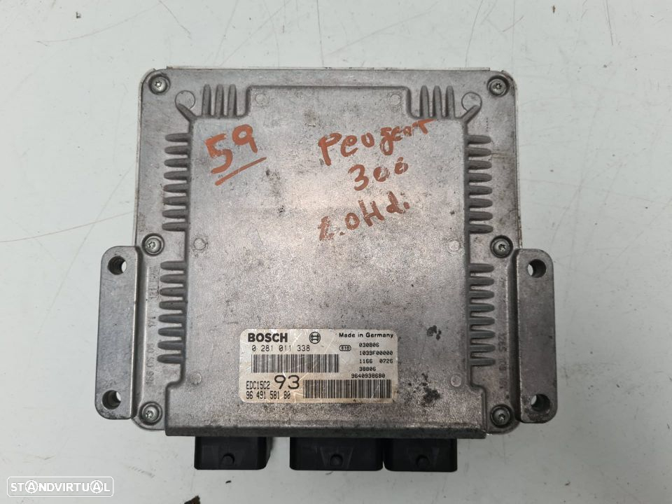 CENTRALINA BOSCH | REF. 96 491 581 80 - 0 281 011 338 | PEUGEOT 406 2.0 HDI; - 2