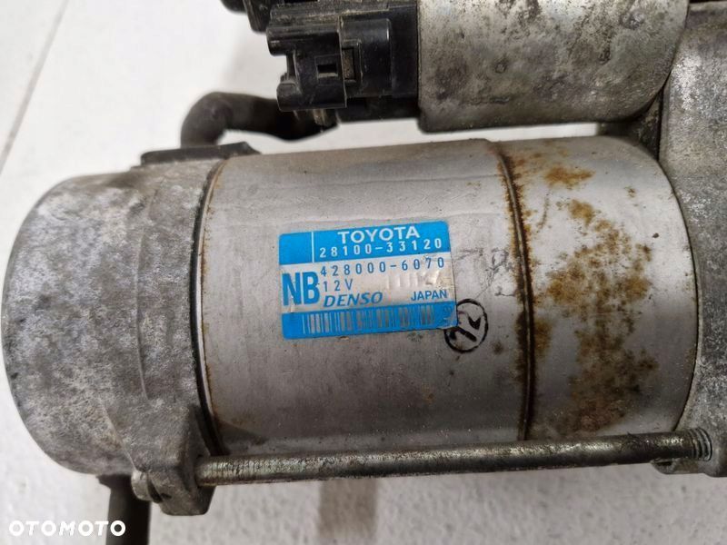 toyota yaris 3 iii auris 2 ii 1.4 d4d rozrusznik 28100-33120 428000-6070 - 2
