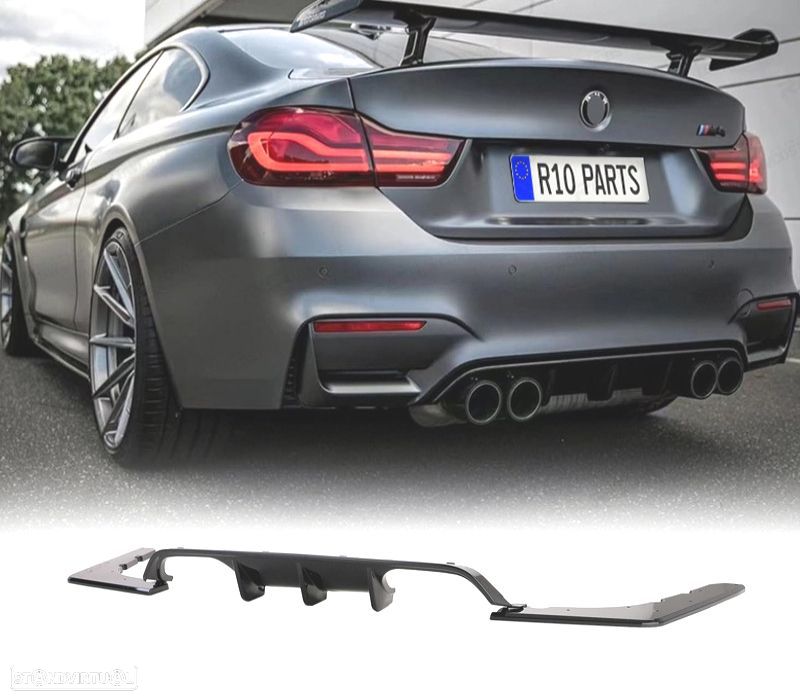DIFUSOR BMW M3 F80 M4 F82 F83 14- PRETO BRILHANTE M PERFORMANCE - 1