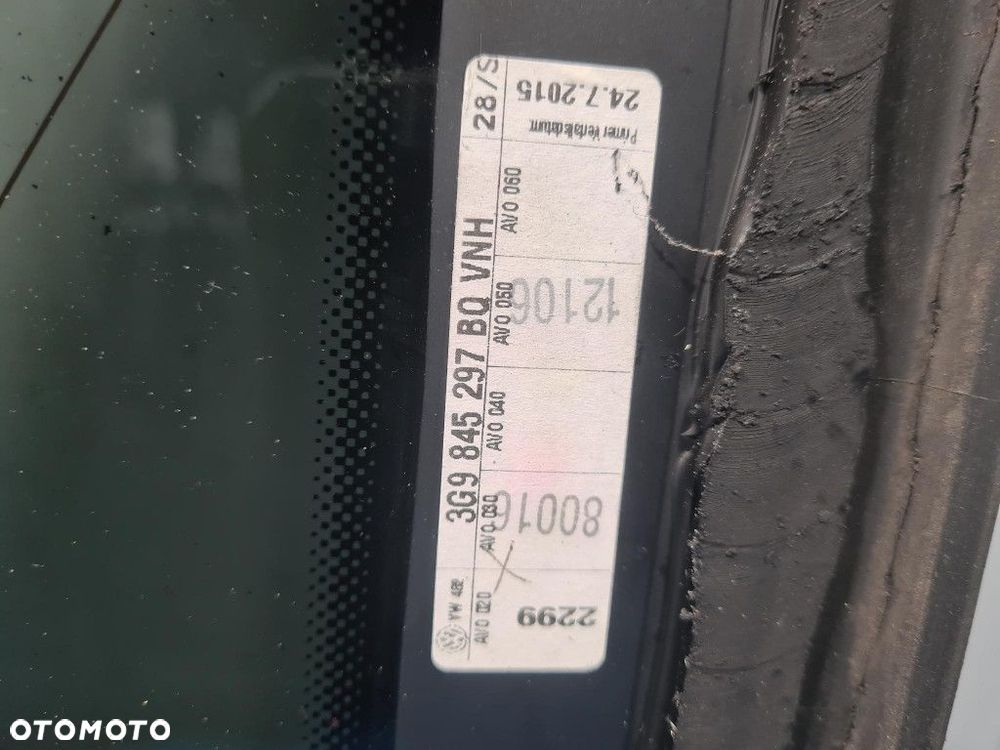VOLKSWAGEN PASSAT B8 KOMBI SZYBA KAROSERYJNA TYŁ LEWA LI7F - 5