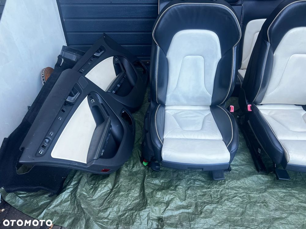 FOTELE BOCZKI AUDI A4 B8  SKÓRA GRZANE - 5