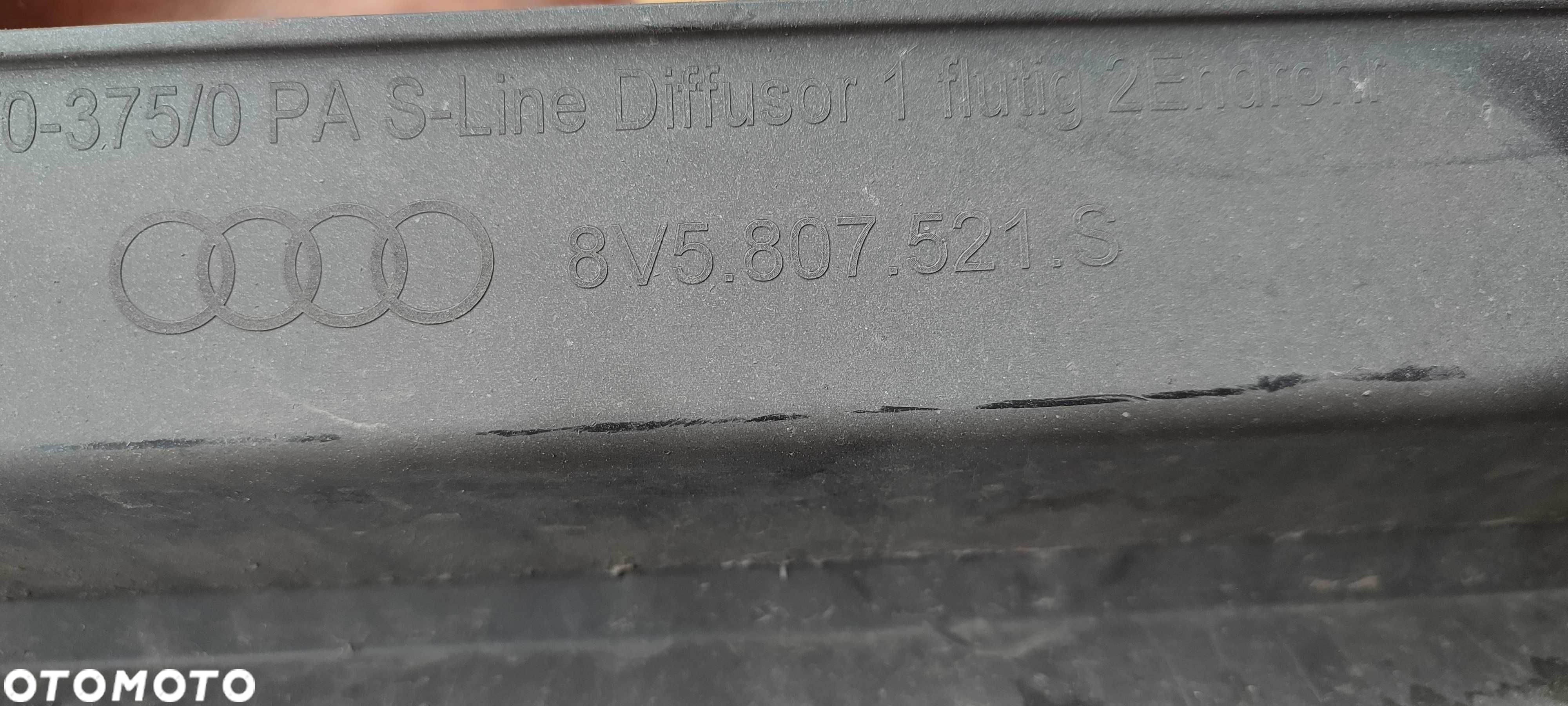 Audi A3 8V5 sedan lift s line dyfuzor dokładka zderzaka spoiler - 7