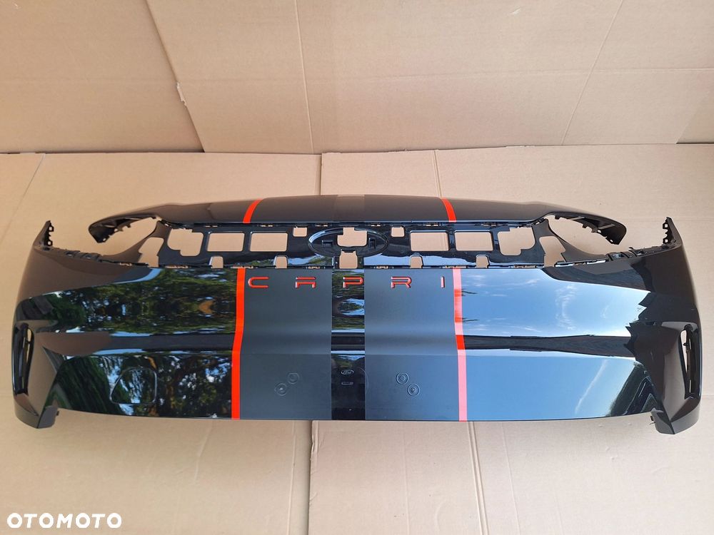 FORD CAPRI EV 24- KOLOR: 5KBX AGATE BLACK NIE KLEJONY! ZDERZAK PRZÓD PRZEDNI ORYG T2KB-17F003-A WYSYŁKA KRAJ-EUROPA - 1