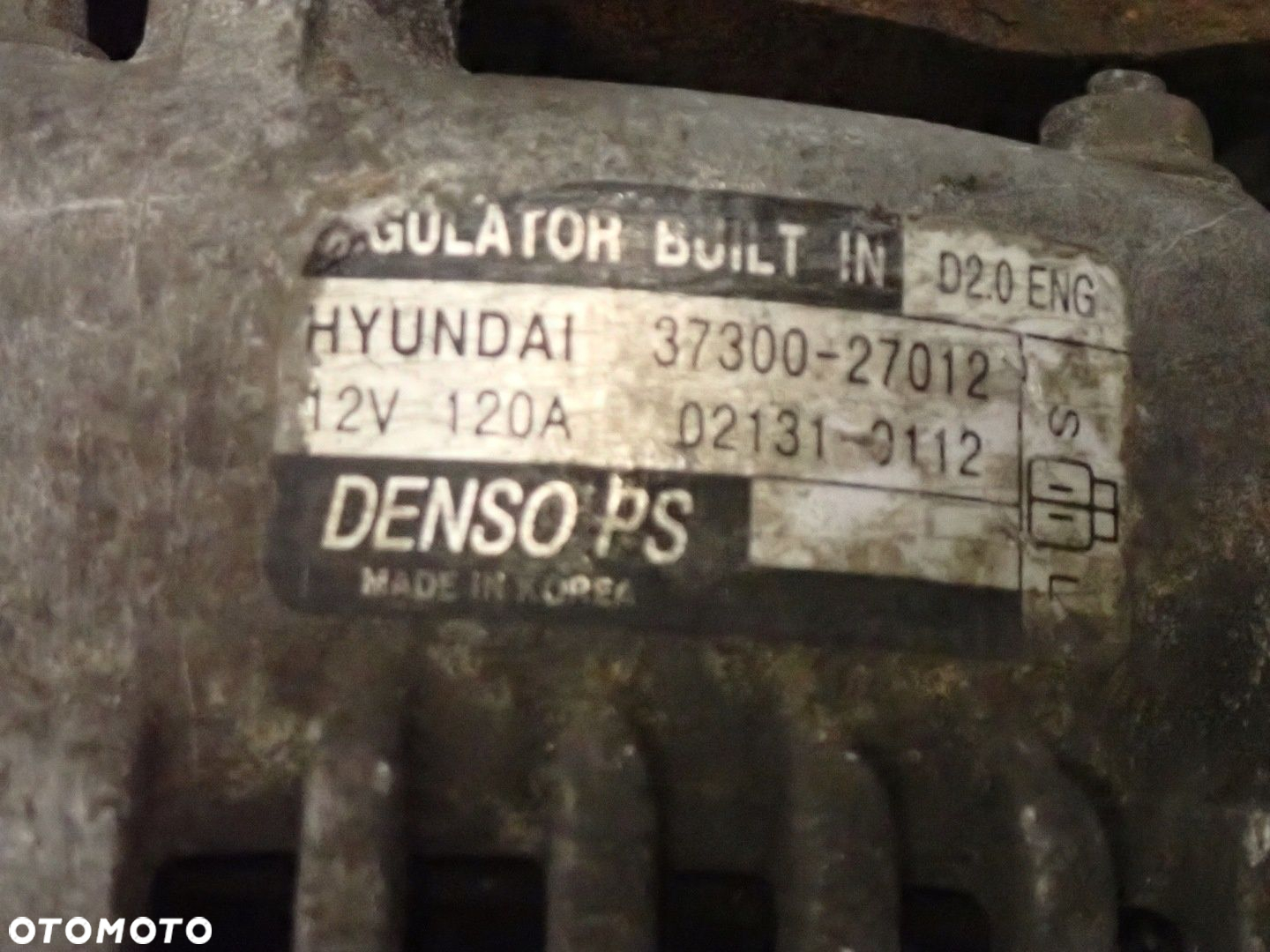 HYUNDAI SANTA FE TUCSON KIA SPORTAGE 2.0 CRDI ALTERNATOR - 10