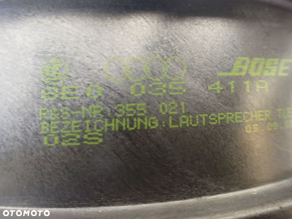 NAGŁOŚNIENIE BOSE KPL AUDI A3 8P 2.0TDI 8P3035382A  8E0035411A  8H0035411A  8P0035223A  8P0035464A - 9