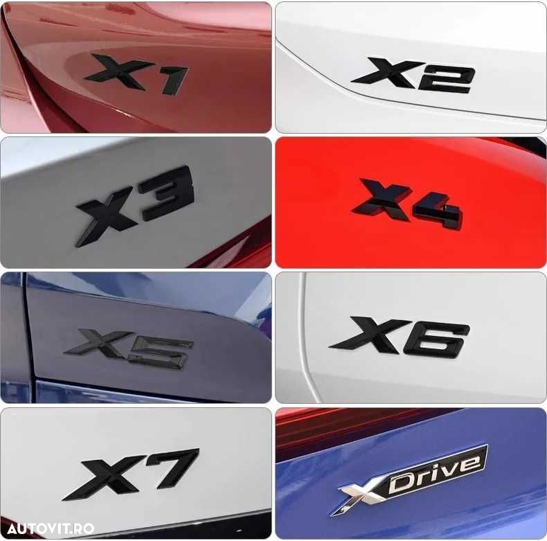 Emblema Sigla LOGO Cifre BMW Portbagaj 320 330 335 340 420 430, Negru - 14