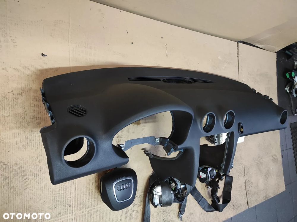 DESKA ROZDZIELCZA KOKPIT KONSOLA AUDI A3 8P 3 ORAZ 5 DRZWI 03-12R POD TELEFON AIRBAG ZESTAW KOMPLET WYSYŁKA !!!! - 3