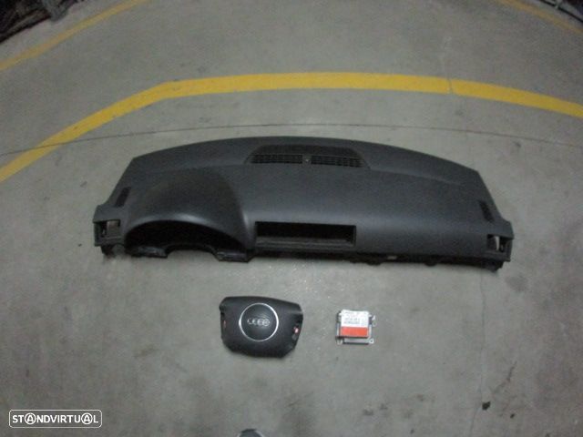 Kit Airbags 8E0880204E 8P0880201K 8E0959655B AUDI A4 B6 2003 1.9TDI 130CV 4P CINZA PRETO - 1