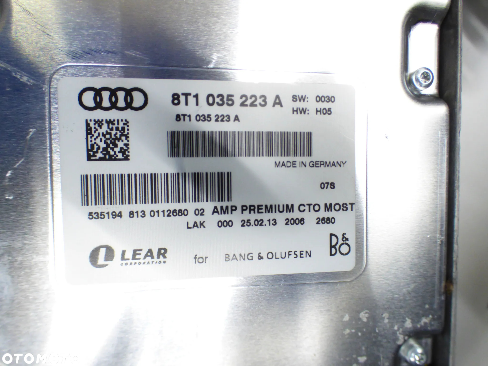 AUDI A4 B8 ALLROAD LIFT KOMBI ZESTAW NAGŁOŚNIENIE B&O KOMPLET GŁOŚNIKI WZMACNIACZ MASKOWNICE SUBWOOFER GORLICE - 10