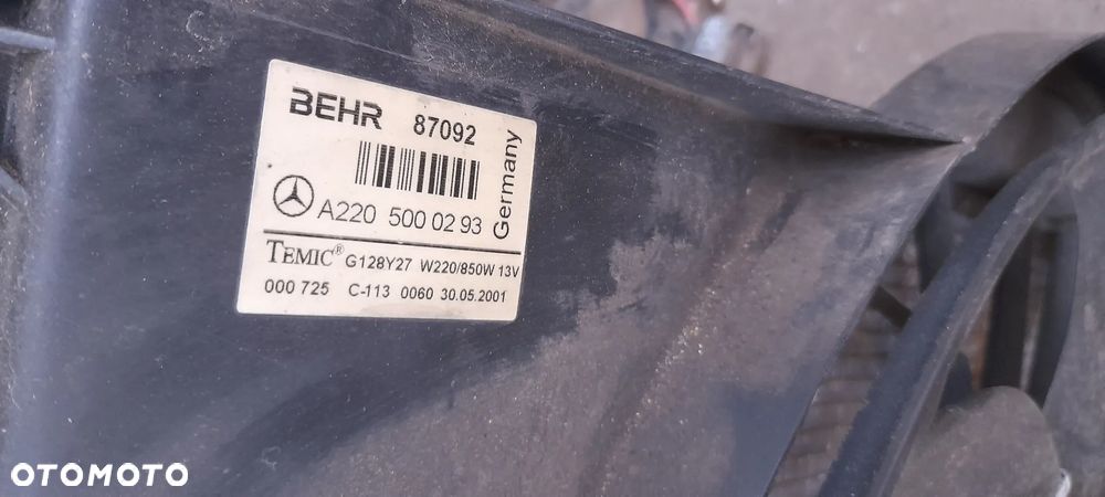 MERCEDES W220 wentylator 850W chłodnica - 3