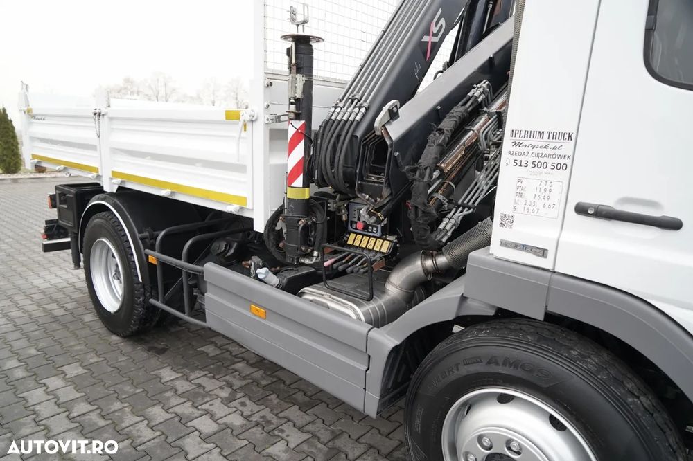 Mercedes-Benz ATEGO 1218 / 4x2 / BASCULATOR + HDS HIAB 0088 BS-3 / PILOT / MANUAL - 16