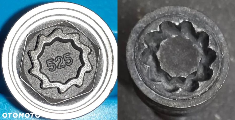Nasadka zabezpieczająca Nakładka Adapter Złodziejka Do Śrub VW Volkswagen - 5