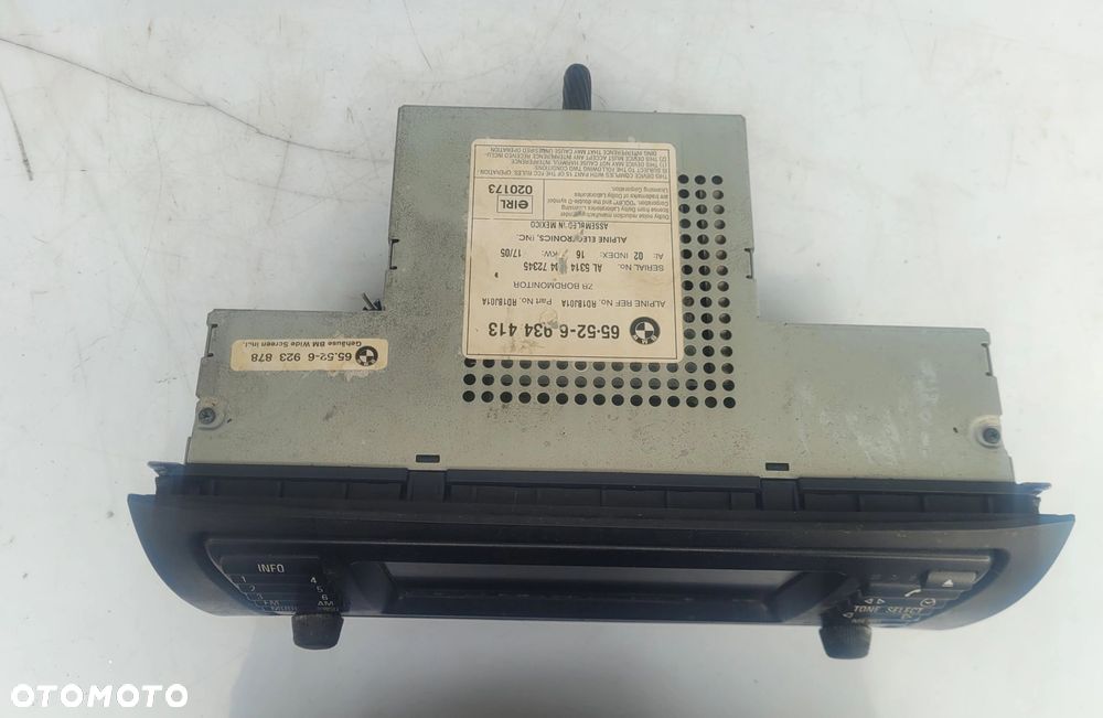 MONITOR EKRAN WYŚWIETLACZ NAWIGACJII BMW X5 E53 6934413 6923878 - 2