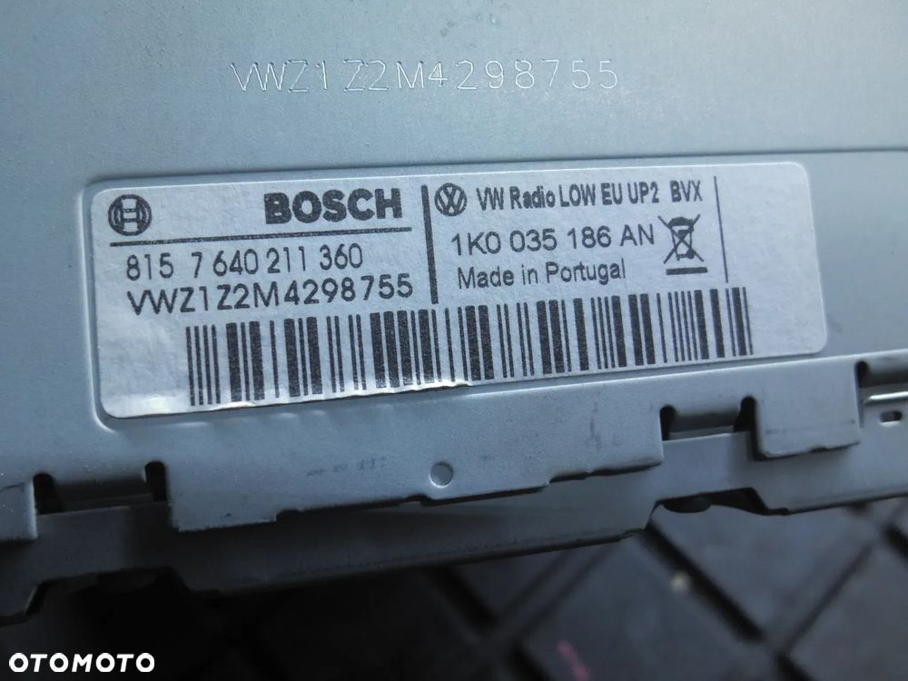 RADIO CD VW PASSAT B7 1K0035186AN - 3