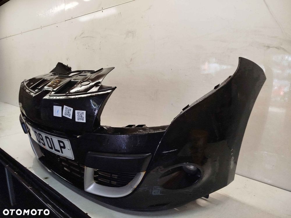 + ZDERZAK PRZÓD PRZEDNI RENAULT MEGANE 3 III NV676 CZARNY HALOGENY - 2