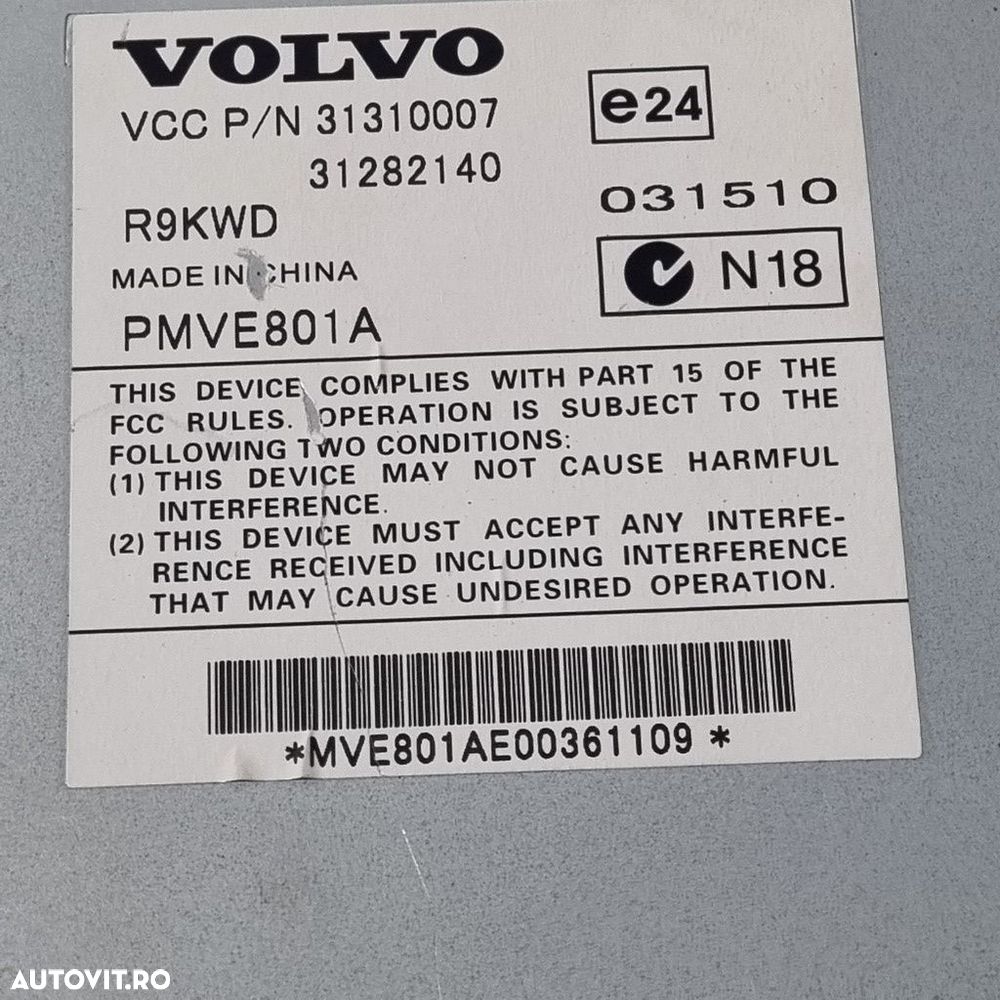 Amplificator audio Volvo XC90 Facelift 2007 - 2014 (1420) 31282140 - 3