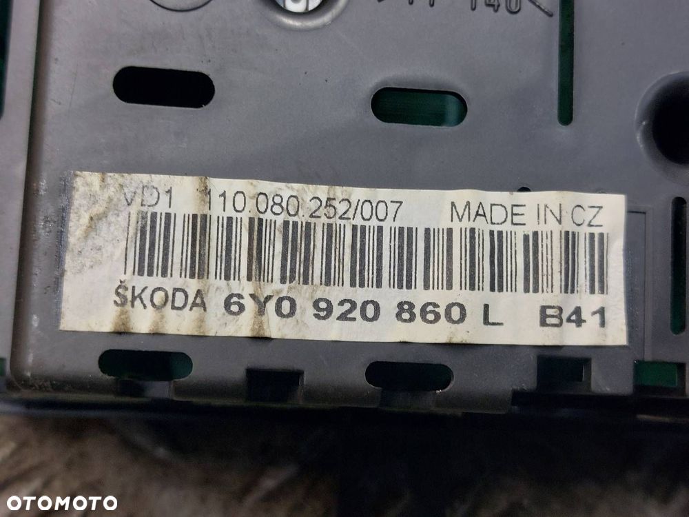 ZESTAW STARTOWY SKODA FABIA I 1.4 16V 036906034HE 6Y0920860L - 6