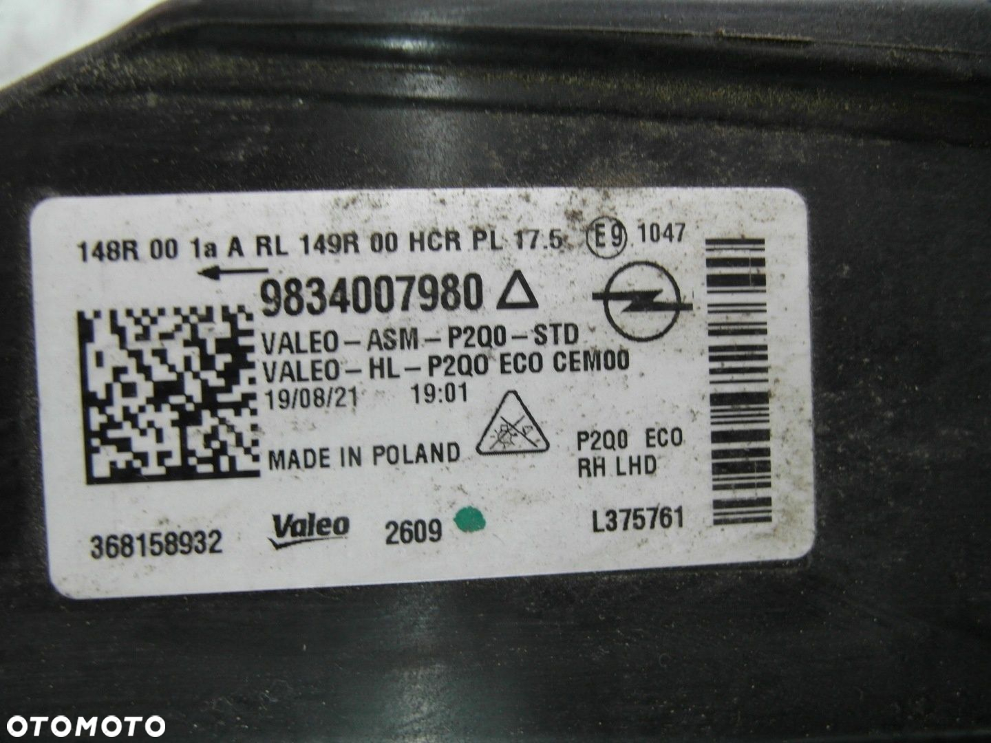 OPEL MOKKA B LED LAMPA PRZEDNIA PRAWA - 2