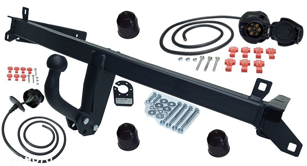 NOWY HAK HOLOWNICZY + WIĄZKA + GNIAZDO 7PIN AUDI A4 B5 SEDAN KOMBI QUATTRO - 4
