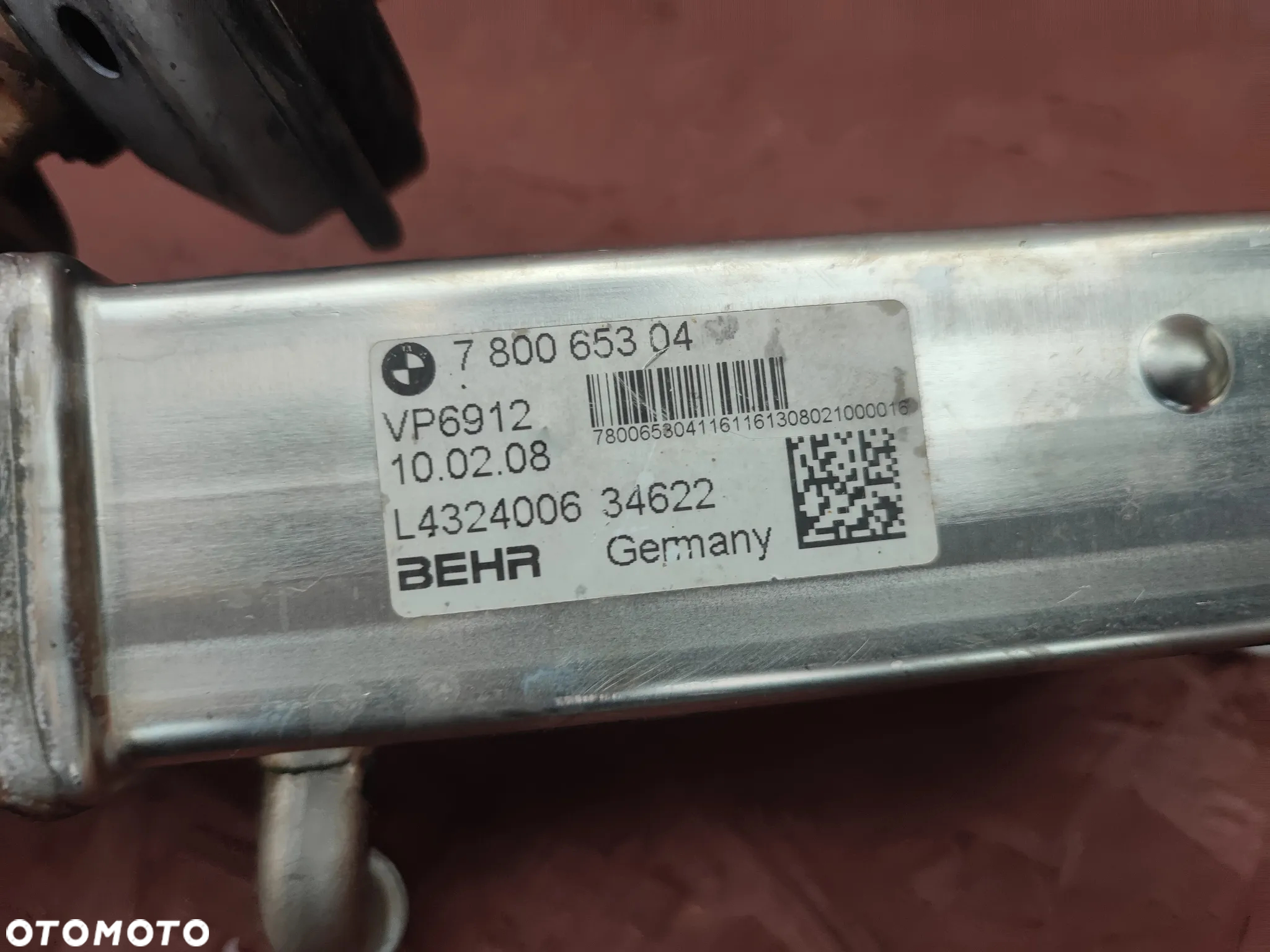 BMW E60 LCI / E90 / E91 / E92 / E81 / E87 ORYGINALNA CHŁODNICA EGR / CHŁODNICZKA EGR / CHŁODNICA SPALIN DO SILNIKÓW GAMY N47 ( 1.8D / 2.0D ) O NR. 11 71 7 800 653 / 11 71 7 801 942 / 11 71 9 886 716 OEM W BARDZO DOBRYM STANIE - 10