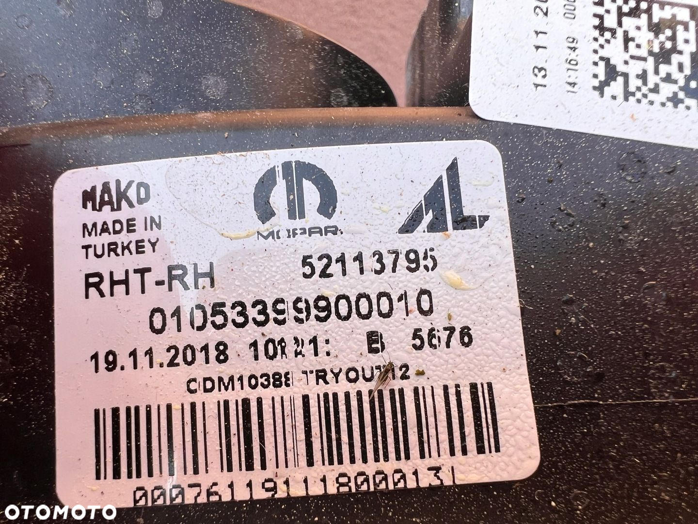 Lampa przednia FIAT TIPO II ZWYKŁA PRAWA EUROPA ORYGINALNA AL - 3