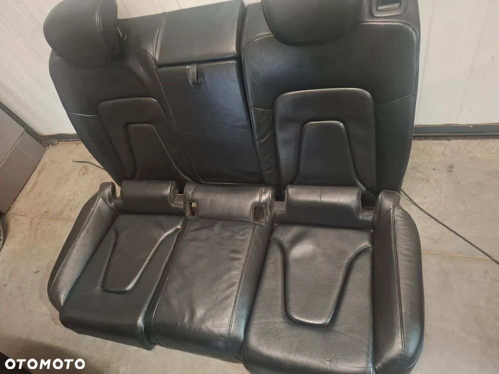 Fotele komplet Audi A5 Coupe 8T grzane czarne S-line + podłokietnik - 7