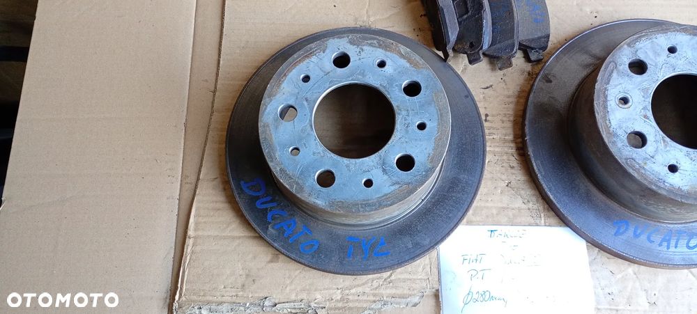 Tarcze hamulcowe klocki tył tylne 16" 280mm Fiat Ducato III - 2