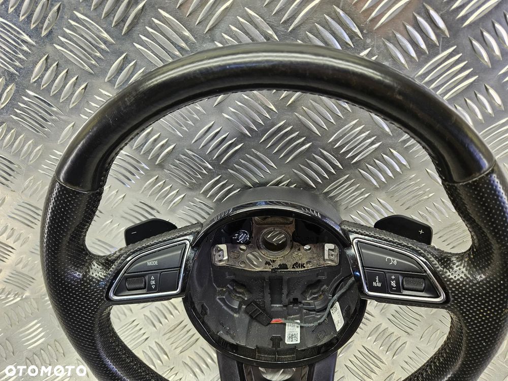 AUDI Q7 4L LIFT 09-15R KIEROWNICA CZARNA SKORA MULTIFUNKCJA LOPATKI 4L0419091AK 4L0419091 AK - 2
