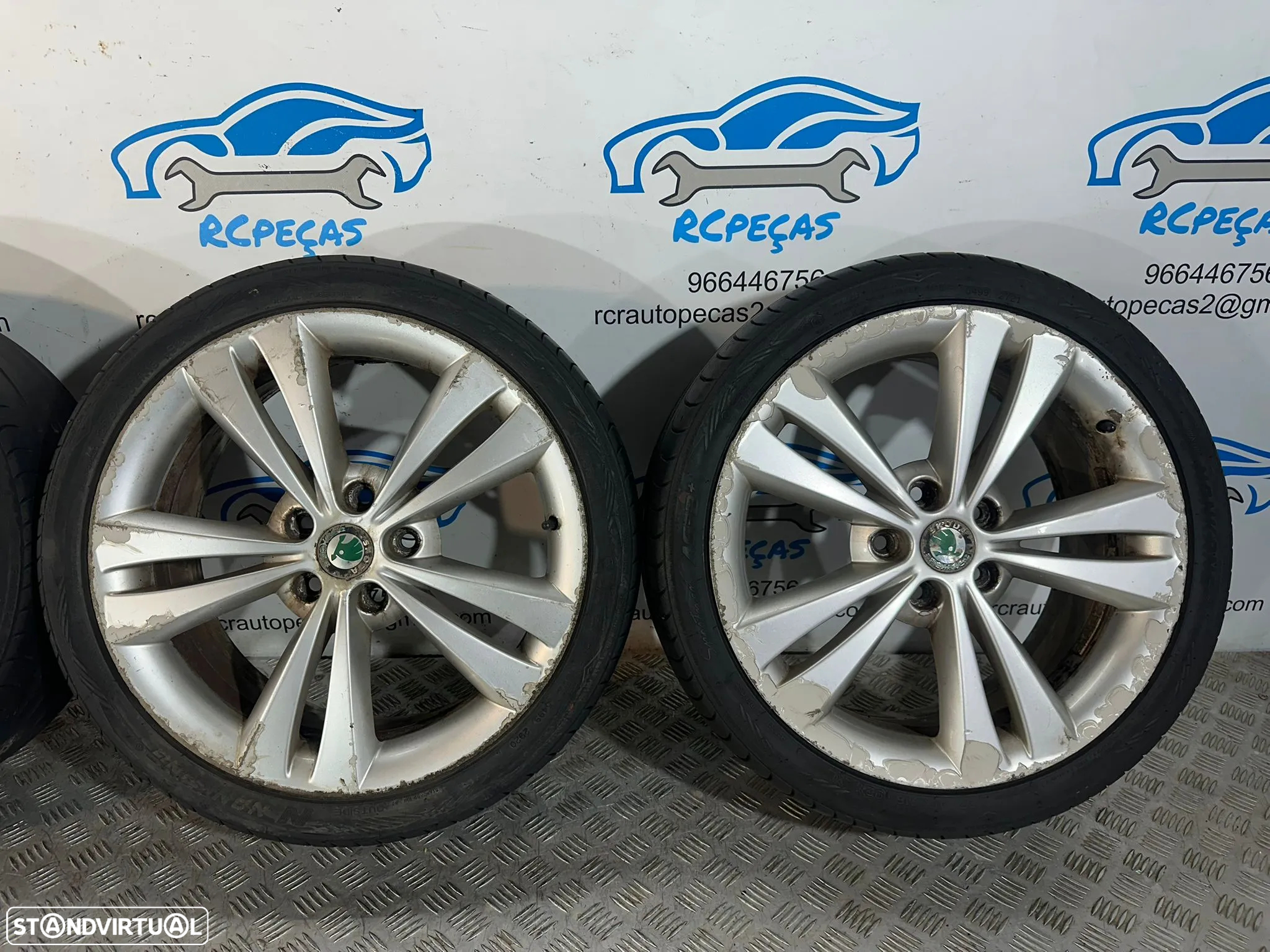 .Conjunto Jantes 18 Originais Skoda 5×112 7.5J ET51 1Z0601025AD - 6