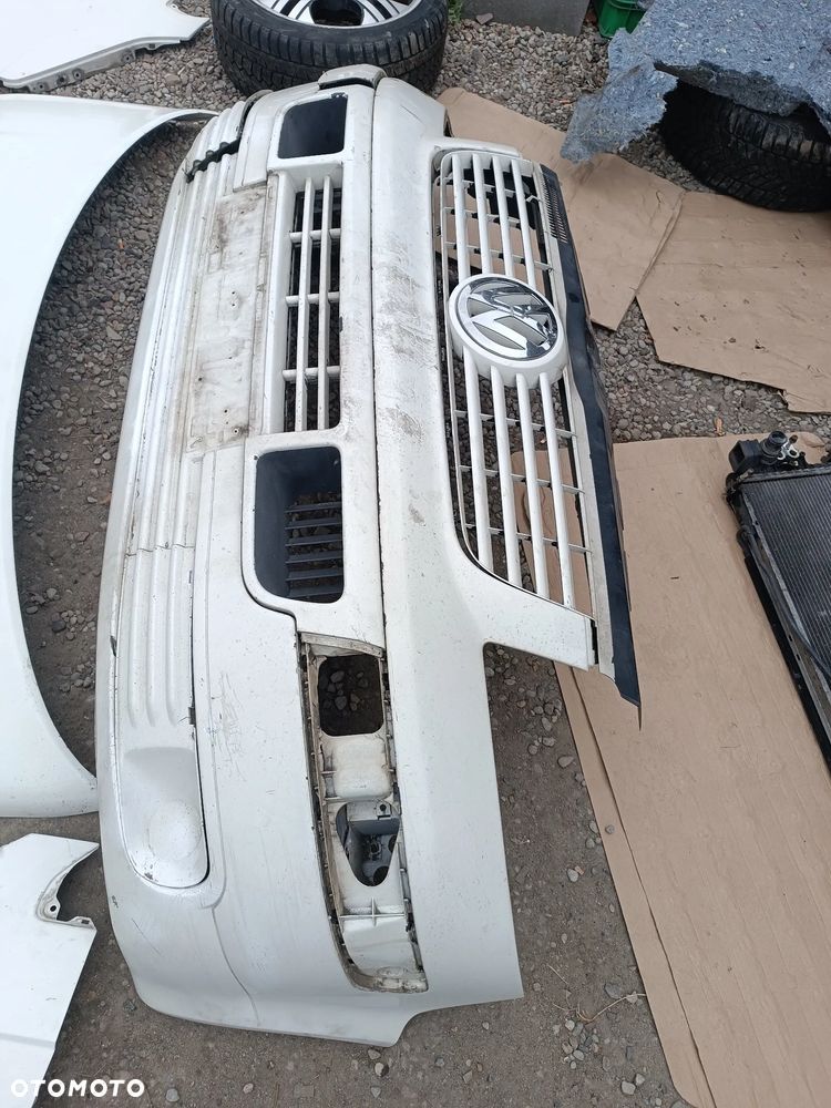 VW T5 2008R KOMPLETNY PRZÓD BIAŁY ZDERZAK LAMPY PAS CZOŁOWY BŁOTNIK MASKA - 8