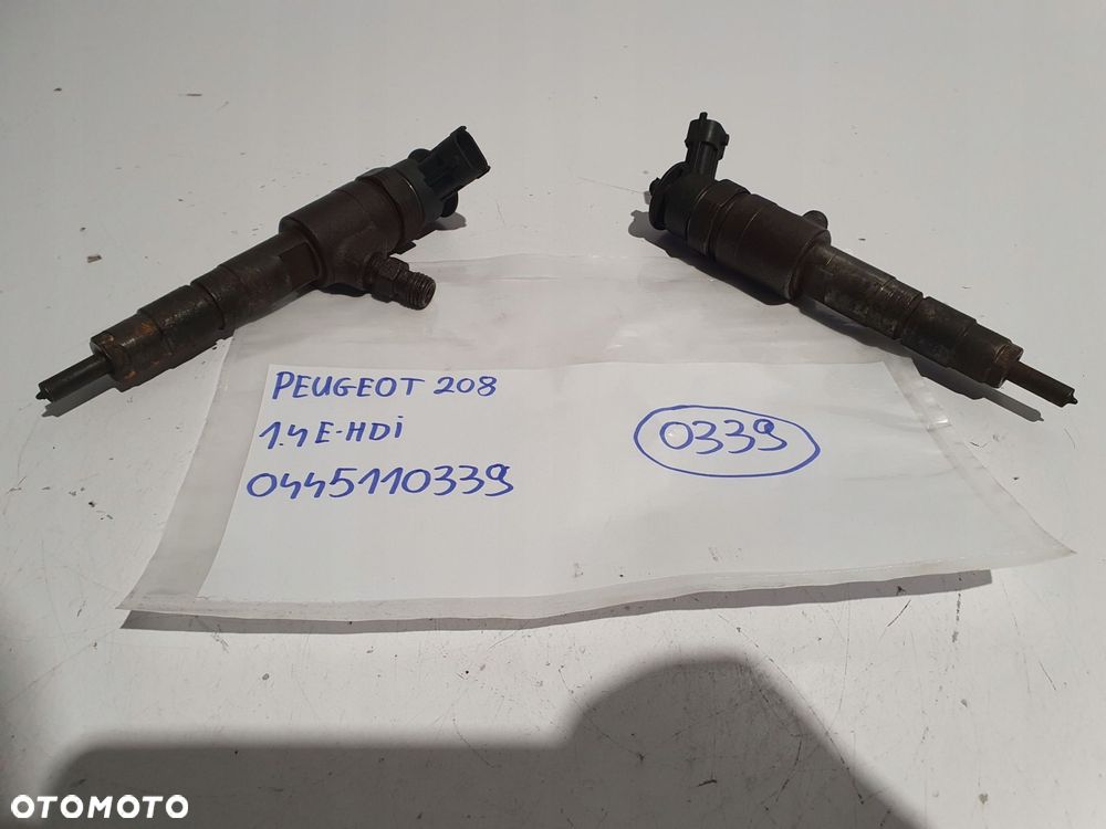 WTRYSKIWACZ wtrysk Citroen C3 II Peugeot 206 207 208 1.4 HDI 0445110339 - 2