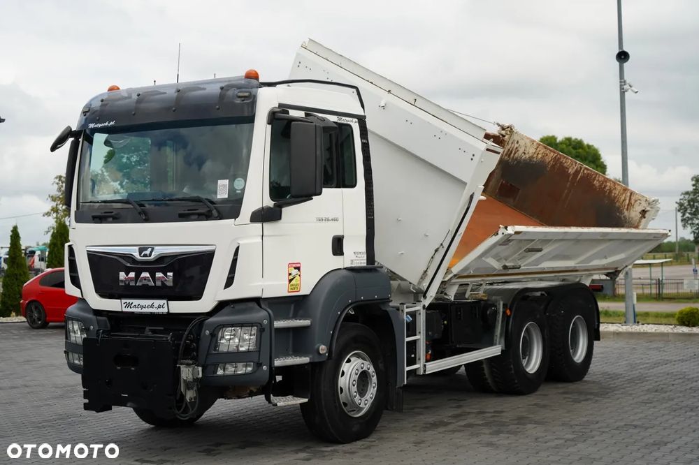 MAN TGS 26.460 / 6X4 / 3 STRONNA WYWROTKA / HYDROBURTA / CZOŁOWNICA  / AUTOMAT / - 7