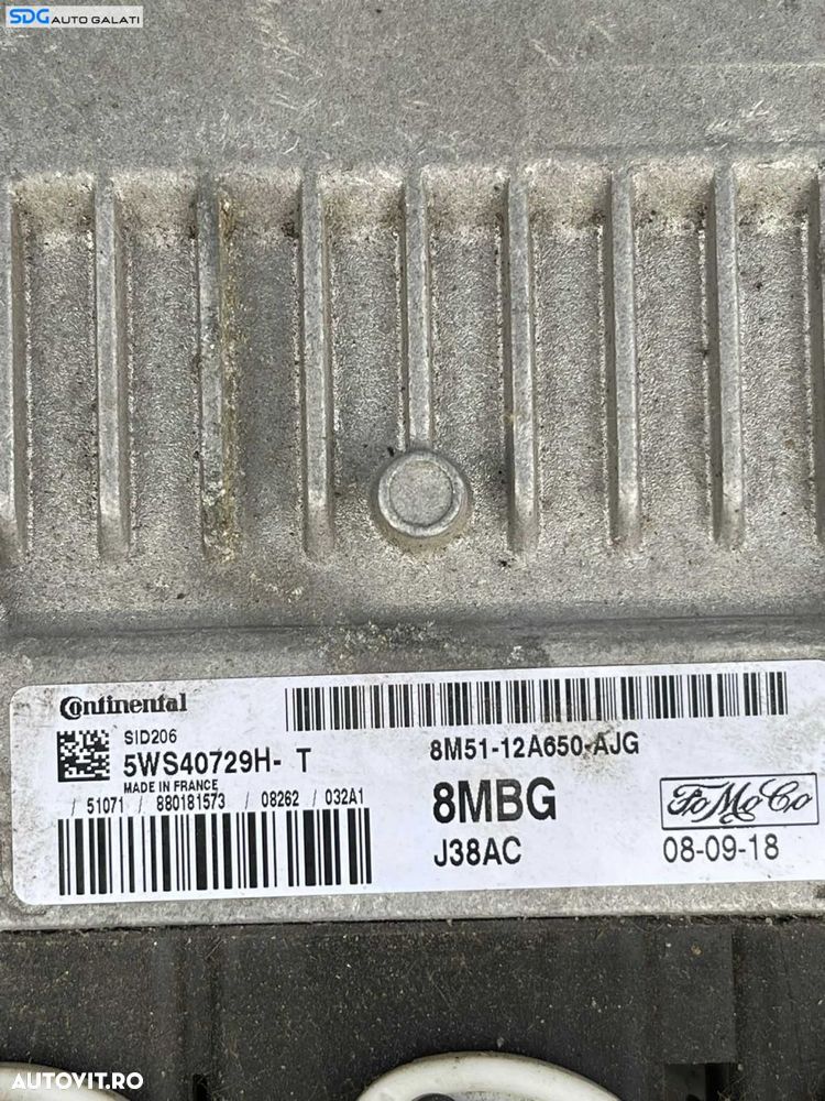 ECU Calculator Motor Ford Focus 2 2.0 TDCI 2004 - 2010 Cod 8M51-12A650-AJG 5WS40729H [L2657] - 2