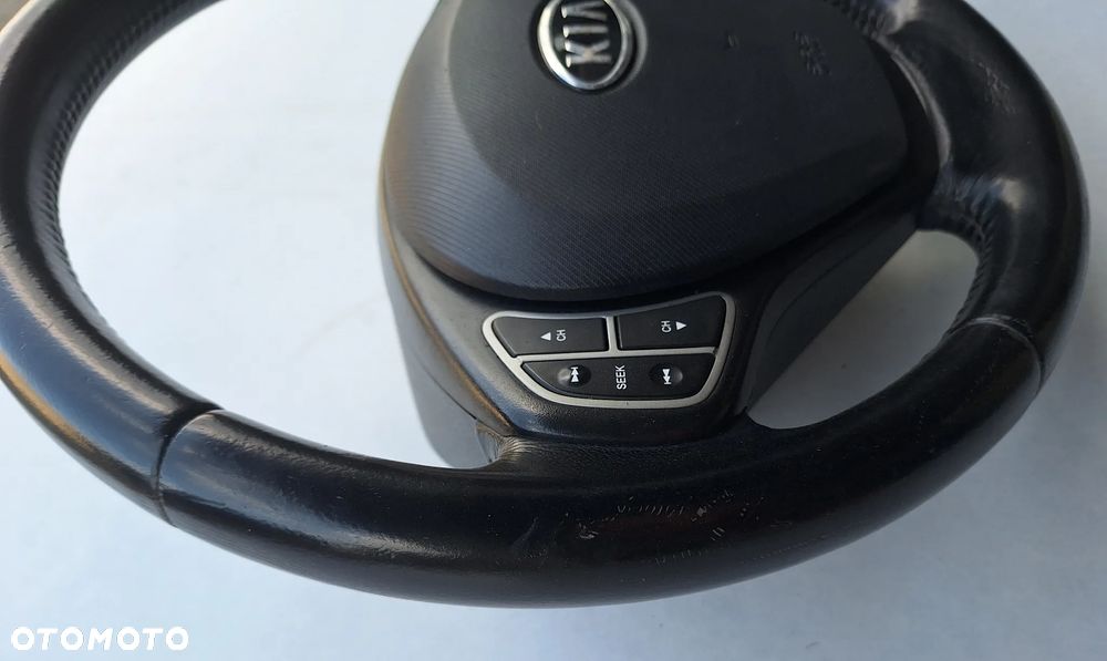KIEROWNICA CZARNA SKÓRA , MULTIFUNKCJA ,AIRBAG - KIA CEED I-2008 ROK - 7