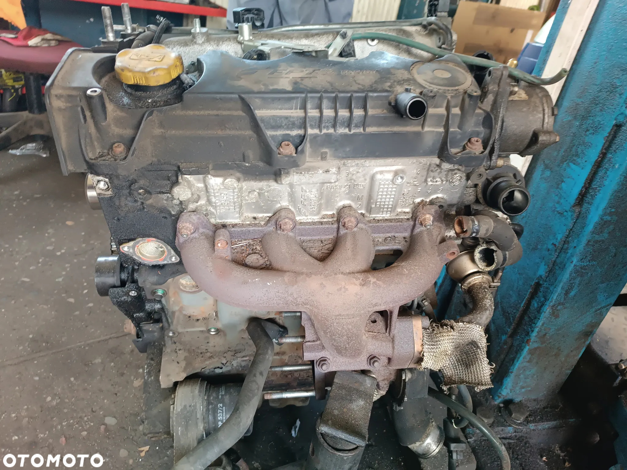 SILNIK 223B1000 FIAT DOBLO 1.9 JTD 105KM USZKODZONY DOŁ GŁOWICA OK KOMPLETNY - 3