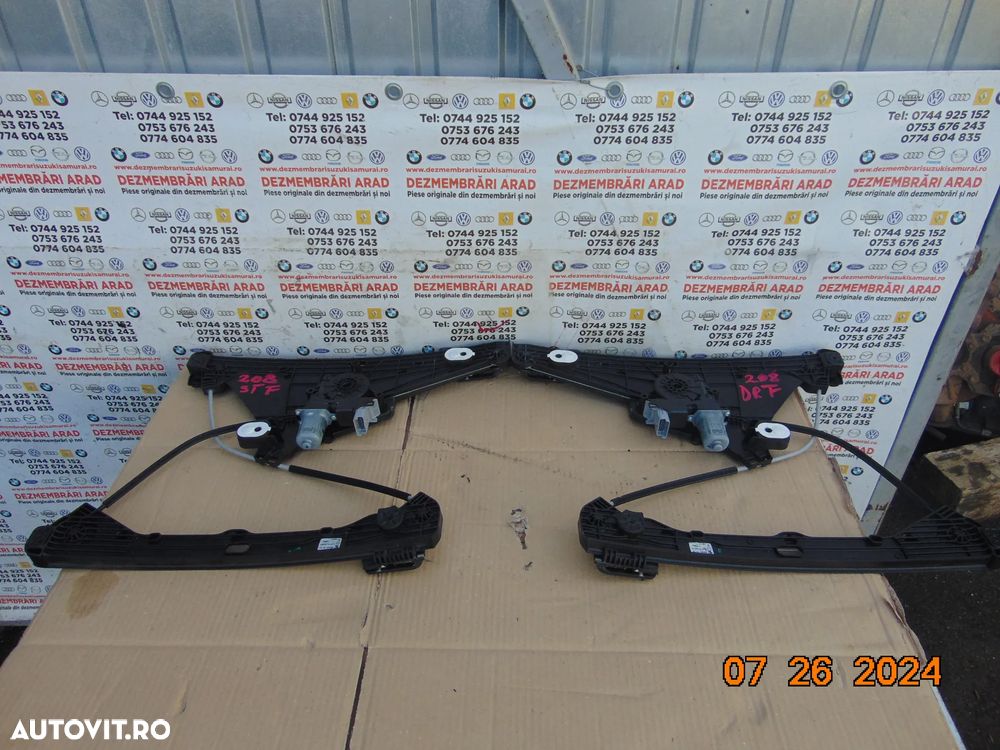 Macara geam Peugeot 208 dupa 2019 Opel Corsa F macarale fata spate stanga dreapta - 1