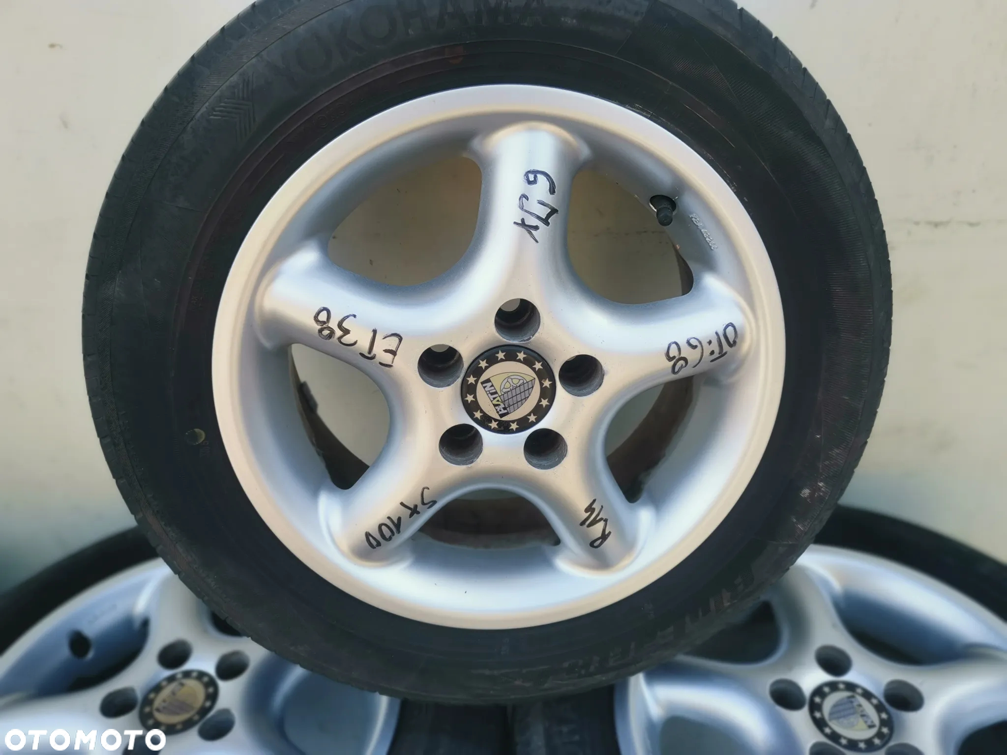 KOŁA ALUFELGI VW SKODA SEAT AUDI R14 5x100 ET 38 6Jx Otwór  Centrujący 68 mm OPONY LETNIE 185/60 R14 - 3